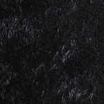 vidaXL Tapis shaggy à poils longs NAVARRA noir 160x230 cm polyester