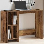 vidaXL Bureau vieux bois 102 5x35x75 cm bois d'ingénierie