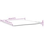 vidaXL Coussins de siège de jardin lot de 4 anthracite 45x45x2cm carré