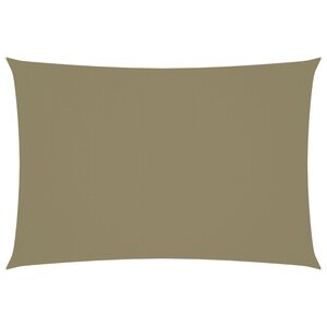 vidaXL Voile de parasol tissu oxford rectangulaire 2 5x4 5 m beige