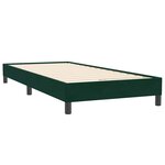 vidaXL Sommier à lattes de lit et matelas vert foncé 90x220 cm velours