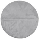 vidaXL Tapis IZA poils courts style scandinave gris Ø 80 cm