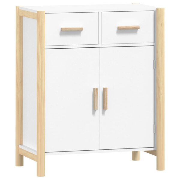 vidaXL Buffet Blanc 62x38x75 cm Bois d'ingénierie