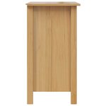 vidaXL Cabinet de chevet avec tiroir HILL Marron miel 46 x 35 x 65 cm