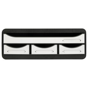 Module De Classement Toolbox 4 Tiroirs Glossy - Blanc Brillant - Exacompta