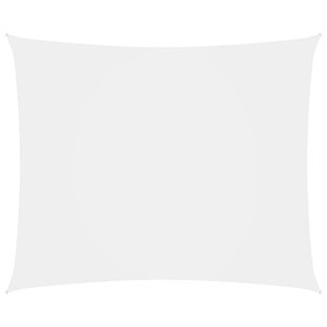 vidaXL Voile de parasol tissu oxford rectangulaire 6x8 m blanc