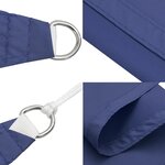 vidaXL Voile de parasol Tissu Oxford carré 7x7 m Bleu