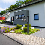 Boîte aux lettres Soléa  1 porte  Gris anthracite aspect sablé REN 0206MS