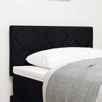 Tête de lit LED vidaXL Design en blocs de diamant Noir 80 cm Tissu