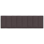 vidaXL Coussin de tête de lit Hanko marron foncé 160 cm tissu