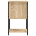vidaXL Tables de chevet 2Pièces chêne sonoma 32x42x70cm bois d'ingénierie