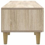 vidaXL Meuble TV 147 x 34 5 x 30 cm Chêne Sonoma Bois d'ingénierie