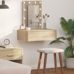 vidaXL Table de Toilette Marron 60 x 40 x 70 cm Bois d'ingénierie
