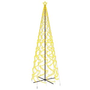 vidaXL Arbre de Noël cône 1400 LED Blanc chaud 160x500 cm