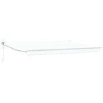 vidaXL Auvent Blanc 4 5 × 3 m Polyester et métal