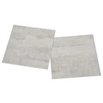 vidaXL Dalles de plancher autoadhésives 55 Pièces PVC 5 11 m² gris clair