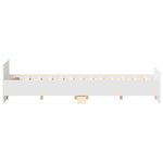 vidaXL Cadre de lit sans matelas blanc 120x190 cm