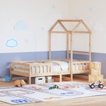 vidaXL Cadre de lit avec toit sans matelas 75x190 cm