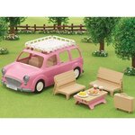 Sylvanian families - le monospace rose et set de pique-nique