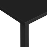 vidaXL Bureau d'ordinateur Noir 105x55x72 cm MDF et métal