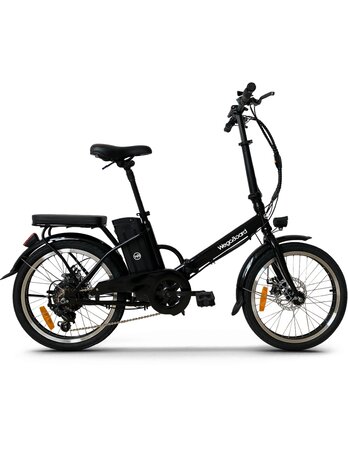 Wegoboard - vélo citybike + 1 batterie supplémentaire (jusqu'à 100 km d'autonomie) - noir