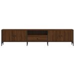 vidaXL Meuble TV à tiroir chêne brun 200x25x44 cm bois d'ingénierie