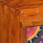 vidaXL Meuble à chaussures 55x35x75 cm en bois solide d'acacia