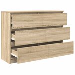vidaXL Buffet chêne sonoma 100x35x76 cm bois d'ingénierie