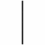 vidaXL Tête de lit de remplacement métal noir 120 cm