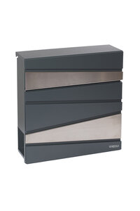 Boîte aux Lettres Individuelle avec Porte-journaux  Armor E6905  Gris et Inox