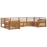vidaXL Ensemble de canapés d'extérieur 6 pc Naturel