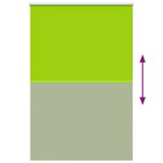 vidaXL Store enrouleur occultant largeur du tissu 156 6 cm polyester