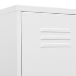 vidaXL Armoire à casiers Blanc 35x46x180 cm Acier