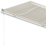 vidaXL Auvent manuel rétractable 350x250 cm Crème