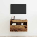 vidaXL Meuble TV mural Bois ancien 60 x 30 x 40 cm Bois d'ingénierie