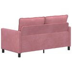vidaXL Canapé Rose 156 x 81 x 87 5 cm Velours