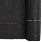 vidaXL Membrane anti-mauvaises herbes noir 4x10 m PP