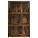 vidaXL Armoire murale de salle de bain Chêne Fumé 30 x 10 x 50 cm