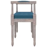 vidaXL Banc Bleu 110x40x70 cm Velours