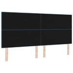 Tête de lit LED vidaXL Bleu foncé 100 cm Velours