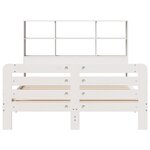 vidaXL Cadre de lit sans matelas blanc 120x200 cm bois de pin massif