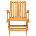 vidaXL Chaises de jardin pliantes lot de 6 61x67x90cm bois massif teck