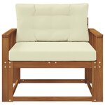 vidaXL Sofa de milieu extérieur Naturel