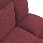 vidaXL Fauteuil de sol ajustable Bordeaux Tissu