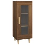 vidaXL Buffet Chêne marron 34 5x34x90 cm Bois d'ingénierie