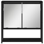 vidaXL Ensemble de meubles de salle de bain 3 pièces en chêne noir