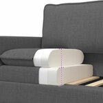 vidaXL Canapé Gris foncé 156 x 81 x 87 5 cm Tissu