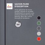 Boîte à colis Large Gris foncé 2 portes Acier galvanisé SMART PARCEL BOX™