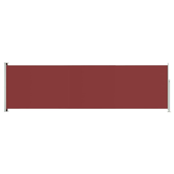 vidaXL Auvent latéral rétractable de patio 180x600 cm Rouge