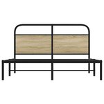 vidaXL Cadre de lit sans matelas 160x200 cm chêne sonoma